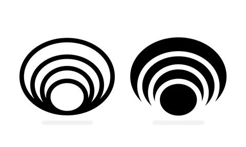 Seashell icon on a white background. Vector illustration 스톡 일러스트