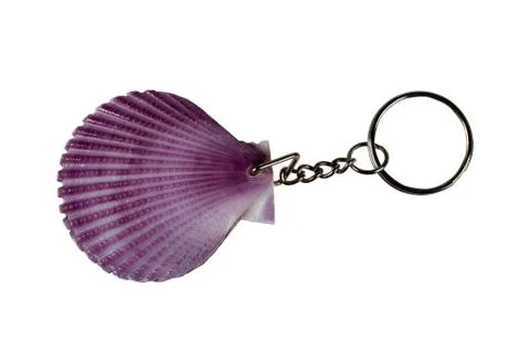 Seashell keychain Stock Photos