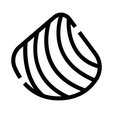 Seashell line icon representing marine animal and ocean life Stock Illustration
