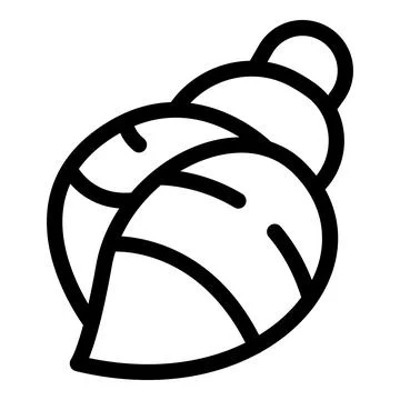 Seashell mollusc icon representing summer beach and ocean Stock Illustration