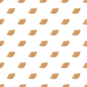 Seashell pattern background for marine theme design Stock Illustration