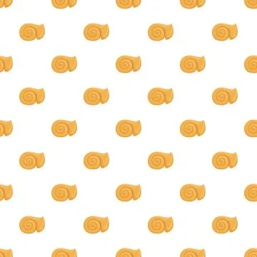 Seashell pattern creating repeating summer background Stock Illustration