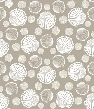 Seashell pattern Illustrazione stock