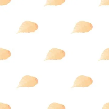 Seashell pattern seamless vector Stock Illustration