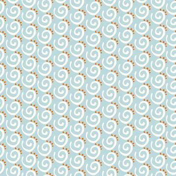 Seashell seamless neutral color vector pattern. Doodle colorful background. S Illustrazione stock