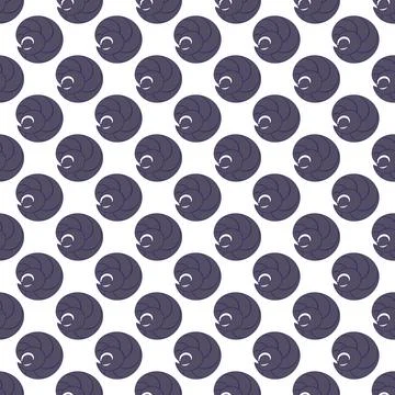 Seashell silhouette Stock Illustration