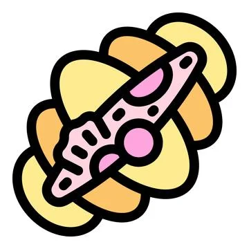 Seashell surrounded by abstract shapes creating a unique and decorative desig Stock Illustration