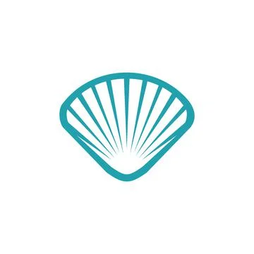 Seashell vector icon. Beach. Summer. Summertime. Vacation Illustrazione stock