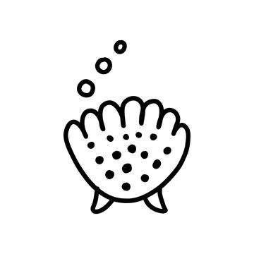 Seashell. vector illustration in doodle style 스톡 일러스트