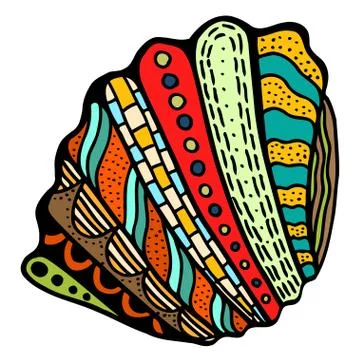 Seashell. Vector illustration. Illustrazione stock
