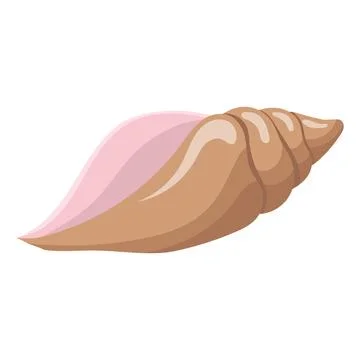 Seashell. vector illustration isolated on a white background Stock Illustration