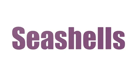 Seashells Animated Word Cloud Isolated Stock Footage 103559641