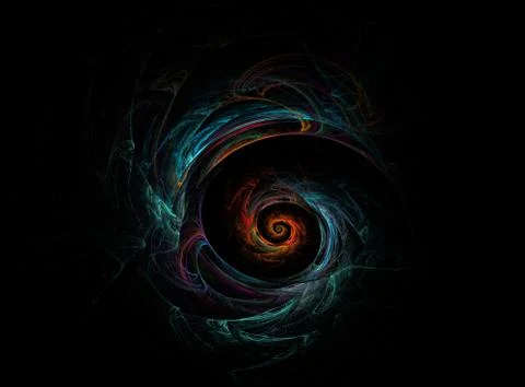 Seashells a fractal Stock Illustration