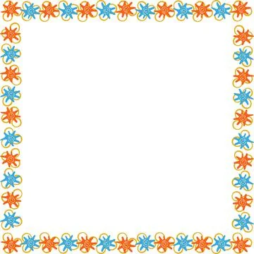 Seashells frame. Marine frame template with underwater elements decoration イラスト素材