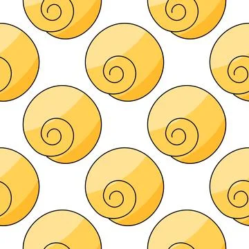 Seashells molluscs Summer Pattern Animals sea seafood Stock Illustration