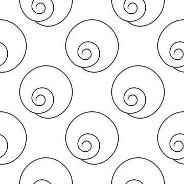 Seashells molluscs Summer Pattern Animals sea seafood Stockillustratie