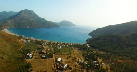 Seashore Aerial View Stock Footage 130584113