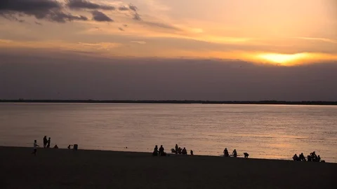 Seashore in Corrientes Stock Footage 95698762