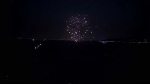 Seashore firework Vídeos de archivo 177548176