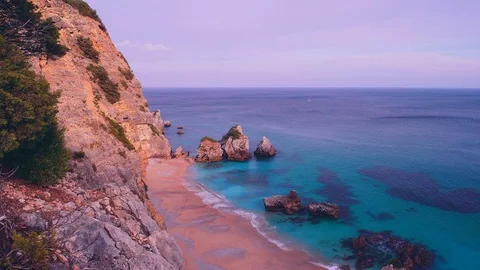 Seashore Landscape Stock Footage 121320734