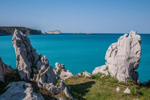 Seashore in Miengo Stock Photos