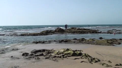 A seashore is in Palmahim. Stock Footage 42475875