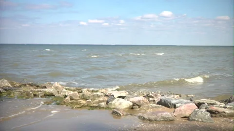 Seashore Pan Video stock 1064701