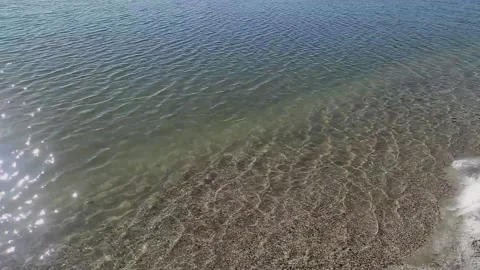 The seashore is slow in winter Stock Footage 233427525