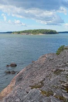 Seashore in summer. Stock Photos