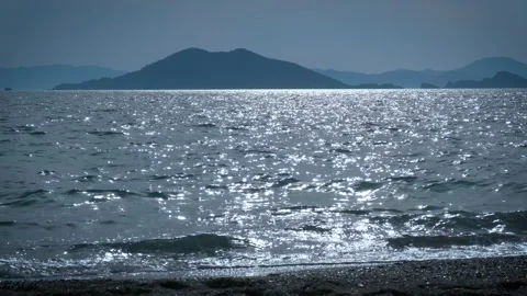 Seashore at sunset. Stock Footage 250128635