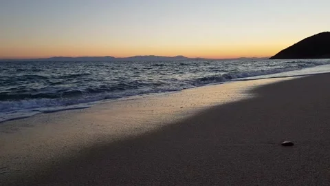 Seashore sunset Sardinia Stock Footage 159055397