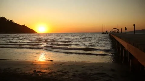 Seashore time lapse Video stock 8963236