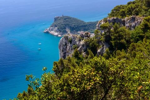 The seashore of Varigotti Stock Photos