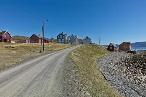 Seashore at Veidnes. Stock Photos