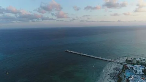 Seashore from the view of a drone Stock Photos