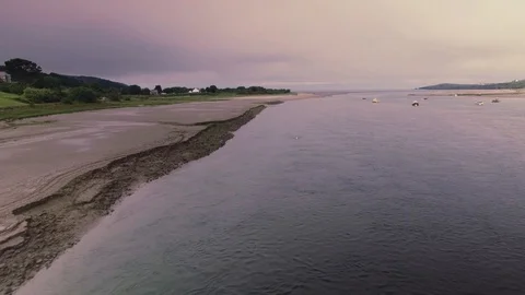 Seashore in Wales Stock Footage 90579081