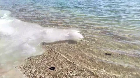 Seashore in winter Stock Footage 233427034