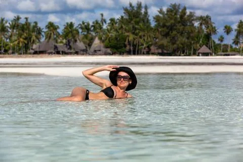 Seaside acquaintance Stock Photos