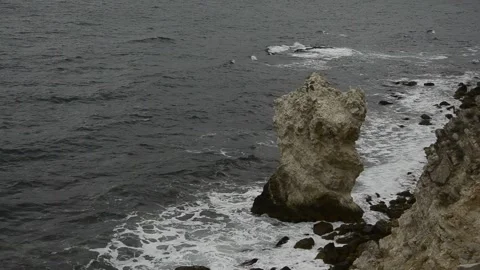 Seaside and rock Stock Footage 91870997