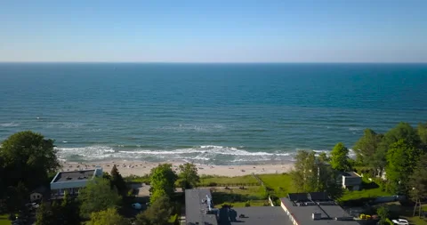 Seaside and sandy beach Stock Footage 133203372