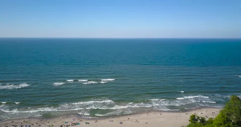 Seaside and sandy beach Video stock 133203548