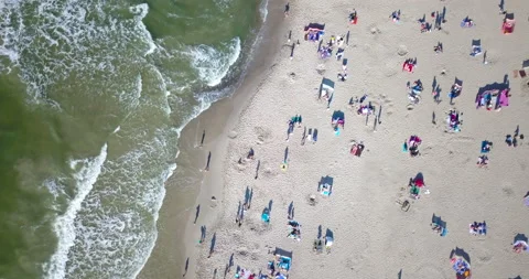 Seaside and sandy beach Stock Footage 133205755