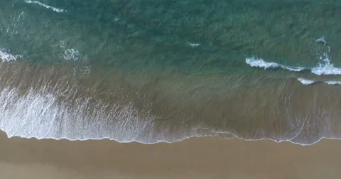 Seaside and waves from above. Video stock 60619993