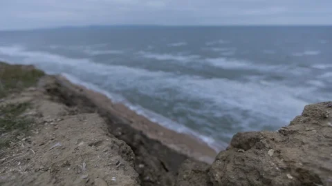 Seaside and waves Stock Footage 105899373