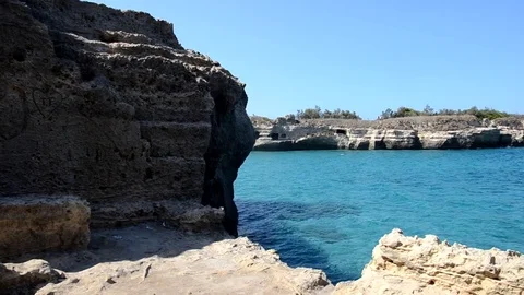 The seaside of the Apulia Stock Footage 82384818