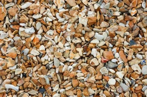 Seaside Background - Pebbles on a Beach Stock Photos