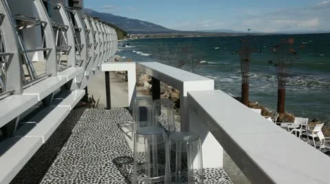 Seaside bar in Greece Видео 24660525