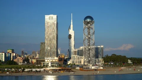 Seaside of Batumi Stock Footage 99659072