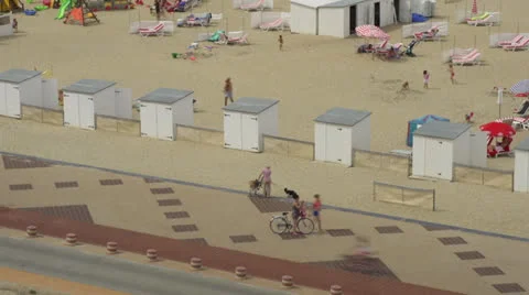 Seaside beach activities timelapse Stock Footage 26948439