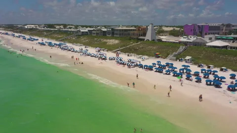 Seaside Beach ColemanTower Stock Footage 156004478